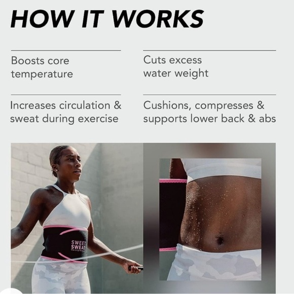 Sweet Sweat Waist Trimmer in Black and Pink - Picture 2 of 5